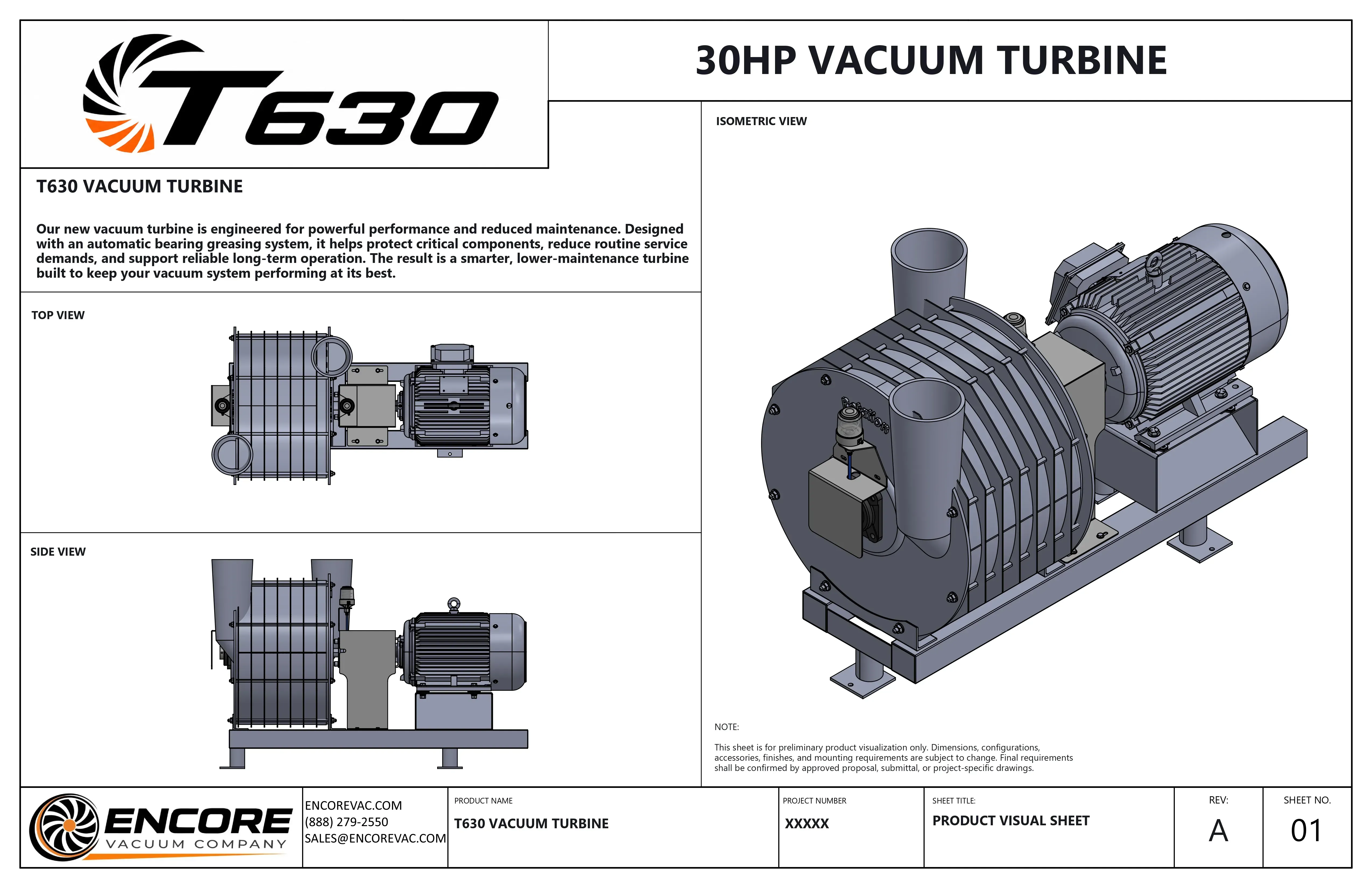 T630 Vacuum Turbine Rendering